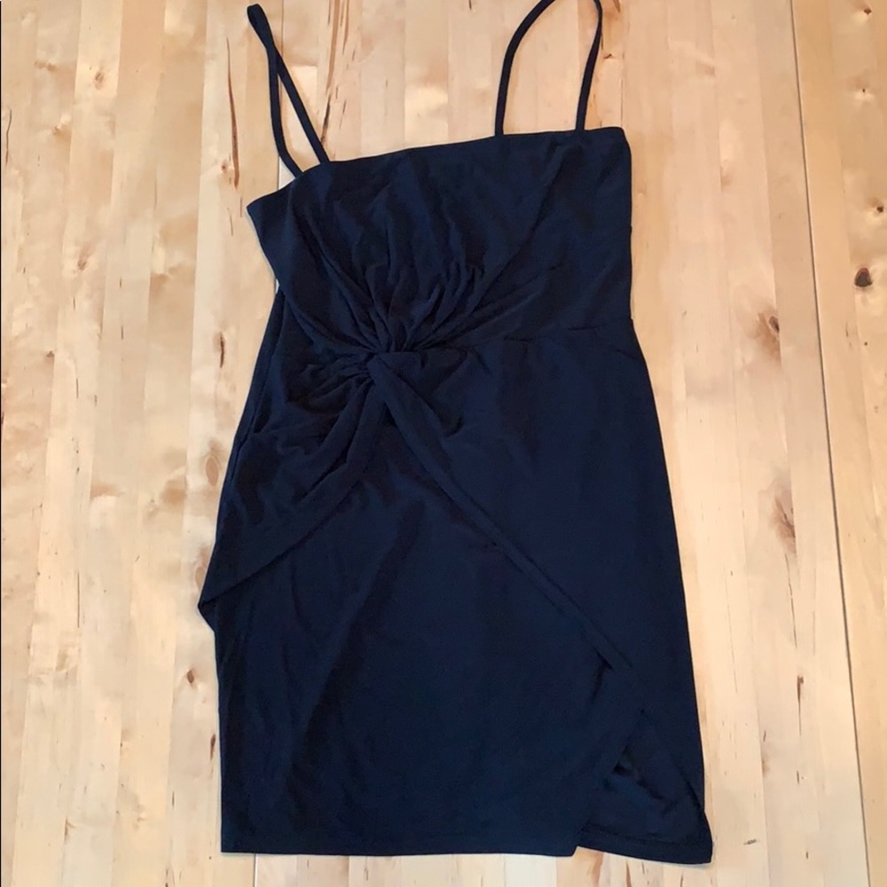 Black spaghetti strap dress
